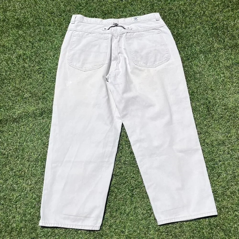Riders-by-lee Men's White and Grey Trousers